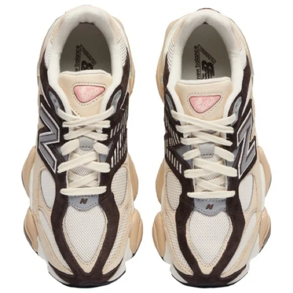 New Balance Men’s Sandstone Brown White 9060 Athletic Y2K Inspired Sneakers‎ - Picture 4 of 12